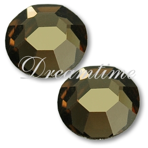 Preciosa Rhinestones Flatback MC Chaton Rose (8 Facets) 5ss Smoked Topaz