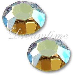 Preciosa Rhinestones Flatback MC Chaton Rose (8 Facets) 10ss Jonquil AB