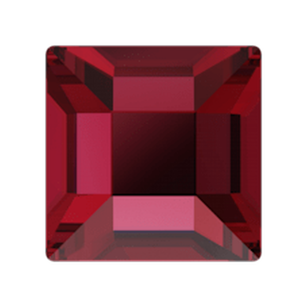 Dreamtime Crystal DC 2400 Square Flat Back Scarlet 6mm