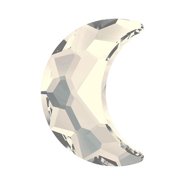Dreamtime Crystal DC 2813 Moon Flat Back Crystal Moonlight 10x7mm