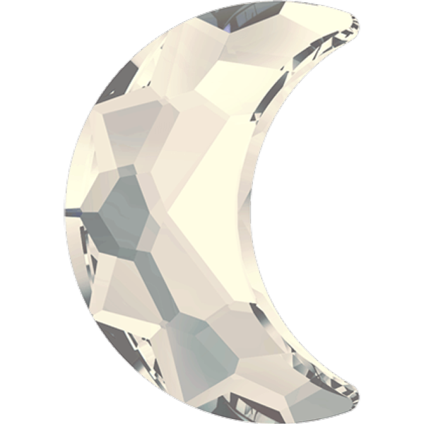 Swarovski 2813 Moon Flat Back Crystal Moonlight 8x5.5mm Dreamtime Creations