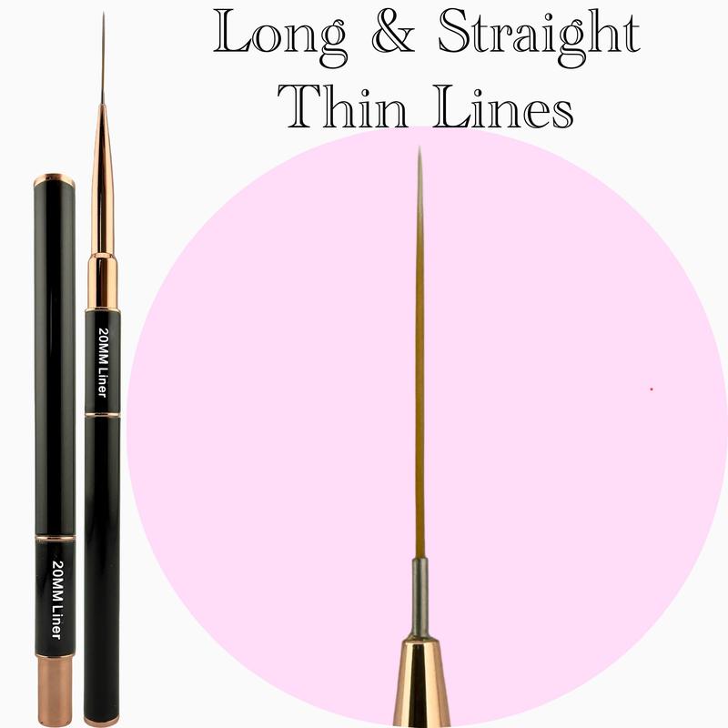 Tino Vo Nail Art Brush, 20mm Liner Brush