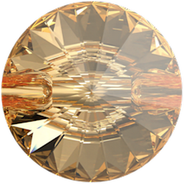 Swarovski 3015 Buttons 10mm Golden Shadow Unfoiled