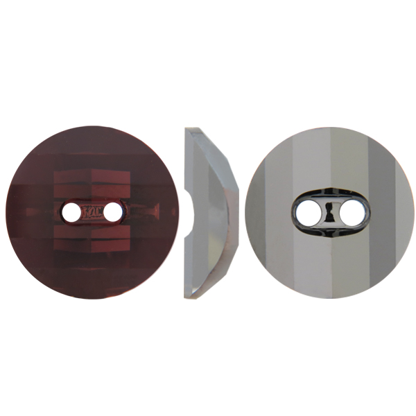 Dreamtime Crystal 3016 Potato Chip Button Burgundy 12mm