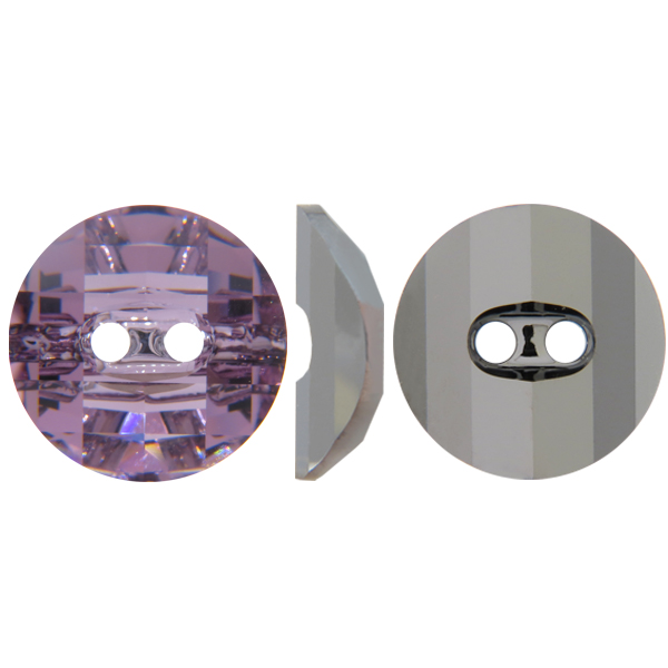 Swarovski 3016 Potato Chip Button Light Amethyst 16mm