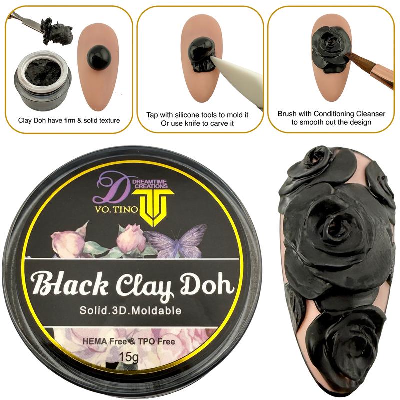 Tino Vo Clay Doh, Black, 15g
