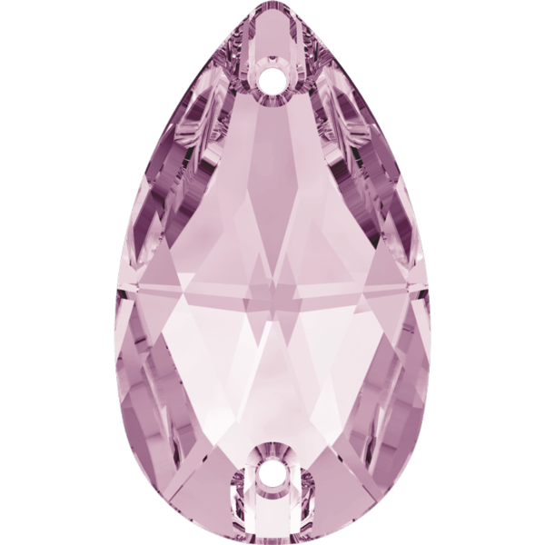 Swarovski 3230 Drop Sew-on Light Amethyst 28x17mm