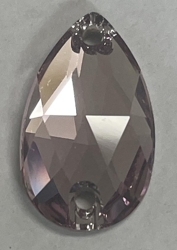 Swarovski 3230 Drop Sew-on Light Amethyst 18x10.5mm
