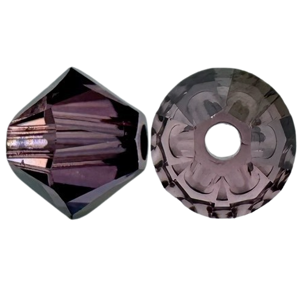 Swarovski 5328 Bicone Beads 4mm Light Rose Stormy