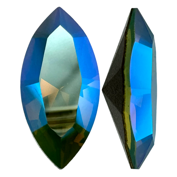 Swarovski 4228 Navette Fancy Stone Pacific Opal Shimmer 15x7mm