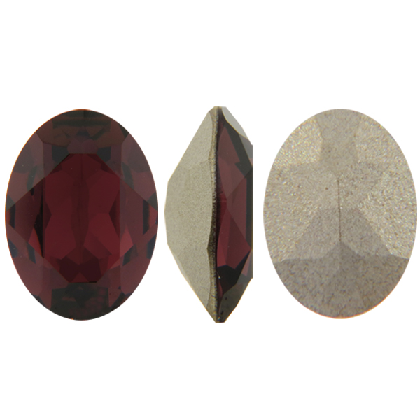Dreamtime Crystal DC 4120 Oval Fancy Stone Burgundy 8x6mm