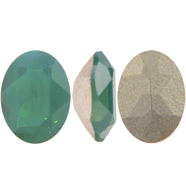 Dreamtime Crystal DC 4120 Oval Fancy Stone Palace Green Opal 8x6mm