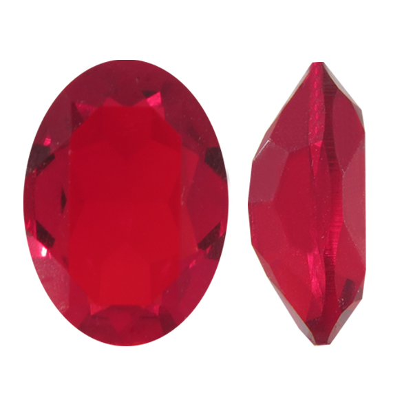 Dreamtime Crystal DC 4120 Oval Rhinestones 18 x 13 Siam Unfoiled