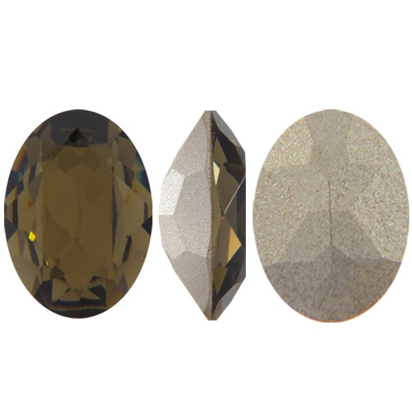 Dreamtime Crystal DC 4120 Oval Fancy Stone Smoky Quartz 8x6mm