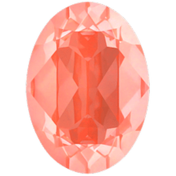 Swarovski 4120 Oval Fancy Stone Crystal Orange Ignite 14x10mm