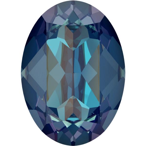 Dreamtime Crystal DC 4120 Oval Fancy Stone Crystal Royal Blue DeLite 14x10mm