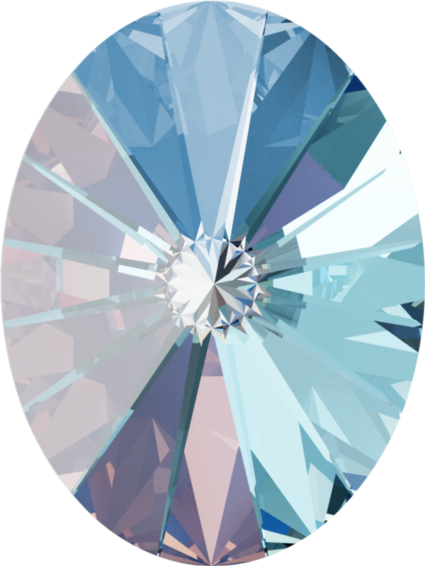 Dreamtime Crystal DC 4122 Oval Rivoli Fancy Stone Crystal Ocean DeLite 14x10.5mm