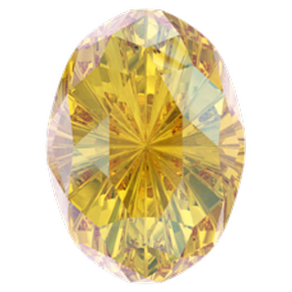 Dreamtime Crystal DC 4160 Magical Oval Fancy Stone Light Topaz Shimmer 10x8mm