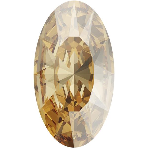Swarovski 4162 Elongated Oval Fancy Stone Crystal Golden Shadow 18x9.5mm