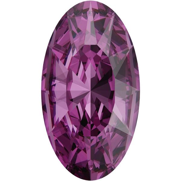 Swarovski 4162 Elongated Oval Fancy Stone Amethyst 14x7.5mm