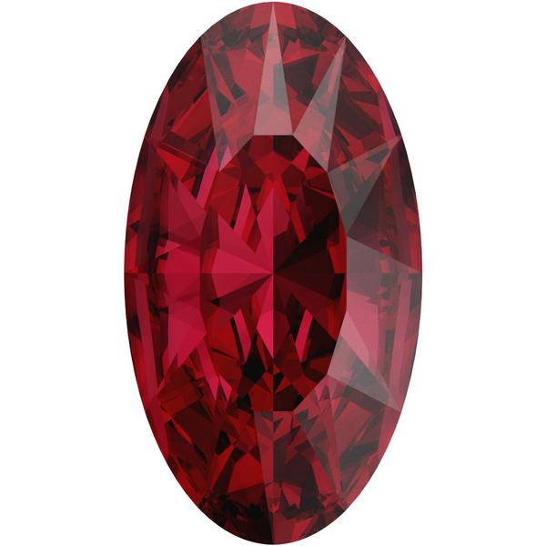 Swarovski 4162 Elongated Oval Fancy Stone Scarlet 14x7.5mm