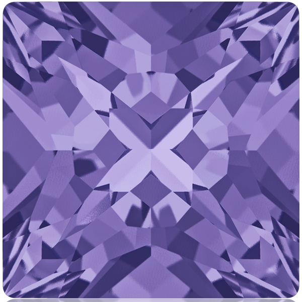 Dreamtime Crystal 4418 Xilion Pointed Square Fancy Stone Tanzanite 8mm