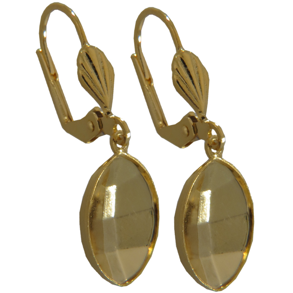 Empty Jewelry Earrings Setting for Dreamtime Crystal 4224 14 x 11 mm. Pair.