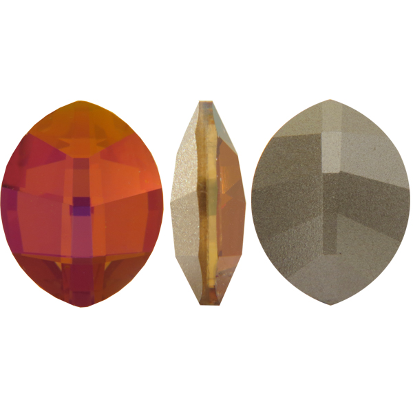 Dreamtime Crystal 4224 Pure Leaf Fancy Stone Mahogany 14x11mm