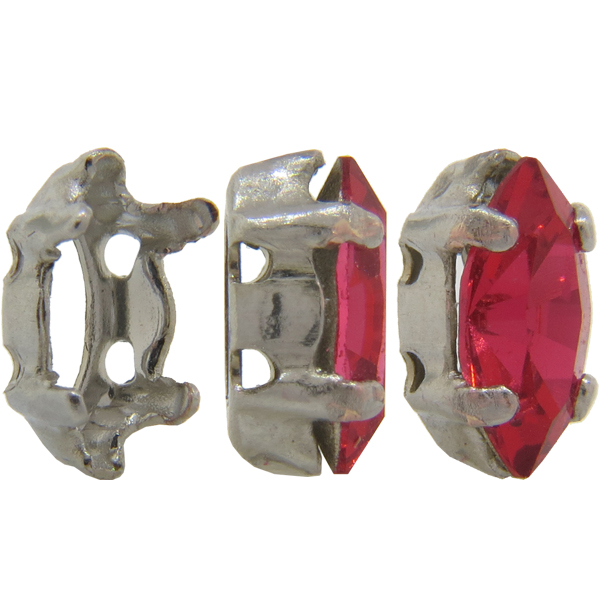 Sew on Setting for Fancy Rhinestone Dreamtime Crystal 4200, 4200/2 and 4228 8 x 4 mm