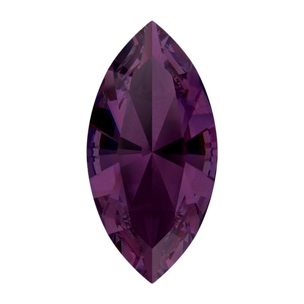 Swarovski 4228 Xilion Navette Fancy Stone Amethyst Ignite 10x5mm