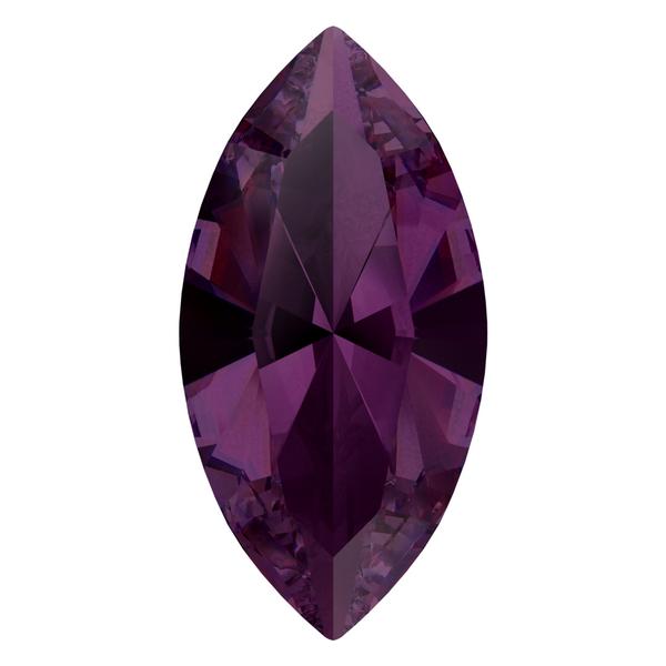 Swarovski 4228 Xilion Navette Fancy Stone Amethyst Ignite 8x4mm
