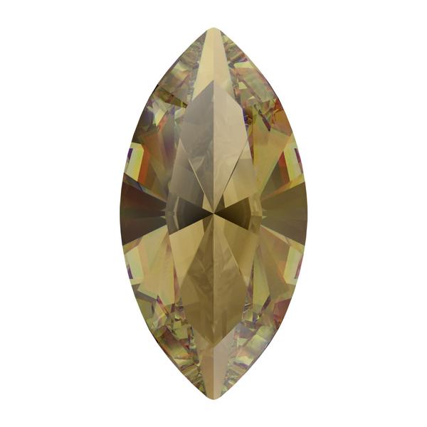 Swarovski 4228 Xilion Navette Fancy Stone Light Colorado Topaz Ignite 6x3mm