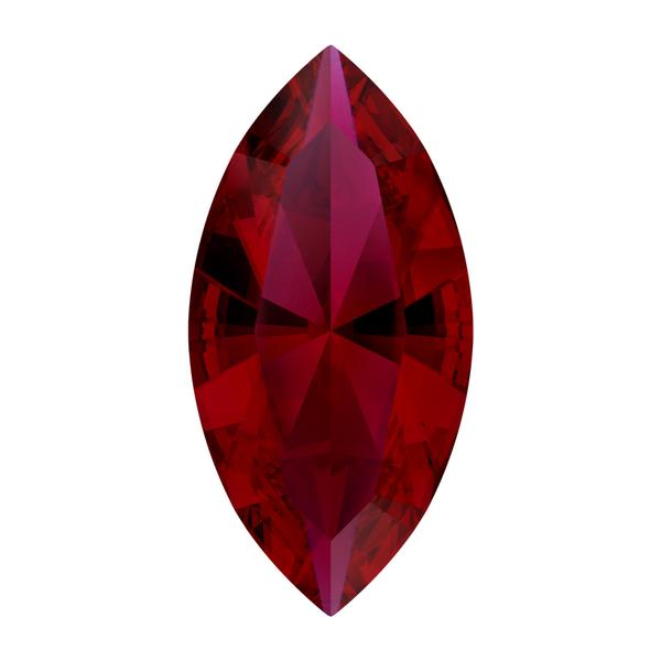 Swarovski 4228 Xilion Navette Fancy Stone Scarlet Ignite 10x5mm