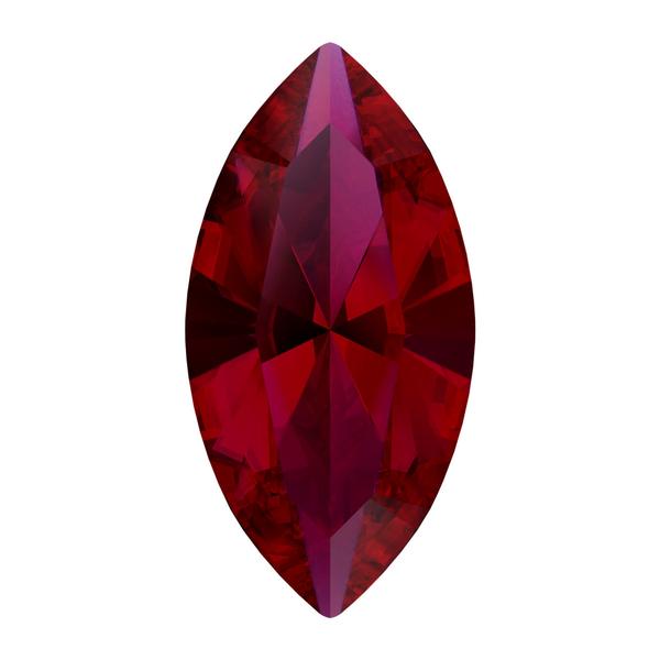 Swarovski 4228 Xilion Navette Fancy Stone Scarlet Ignite 6x3mm
