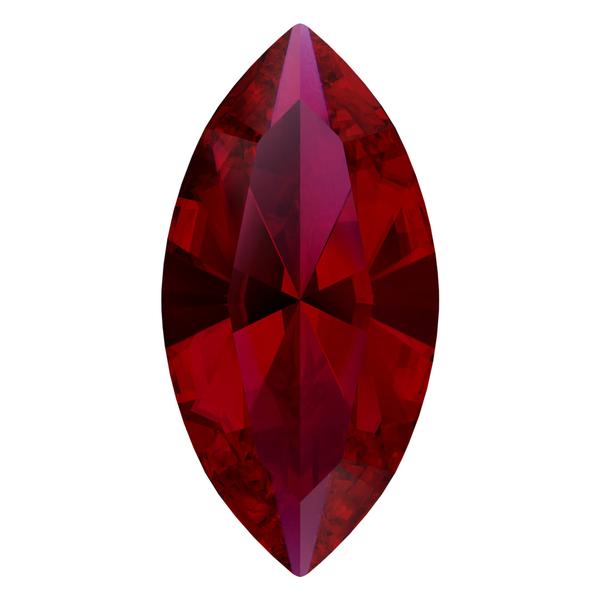 Swarovski 4228 Xilion Navette Fancy Stone Scarlet Ignite 8x4mm
