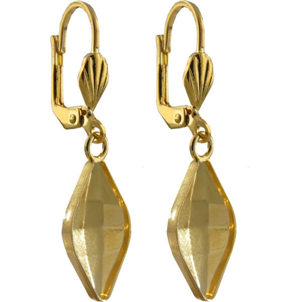 Empty Jewelry Earrings Setting for Dreamtime Crystal 4230 14 x 9 mm. Pair.