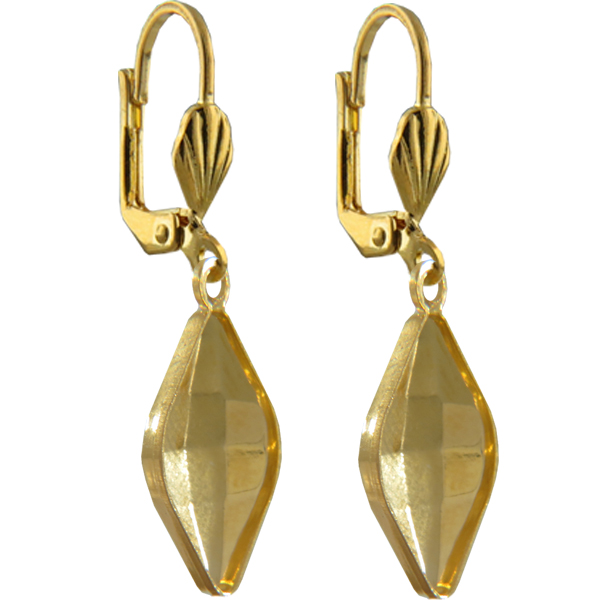Empty Jewelry Earrings Setting for Dreamtime Crystal 4230 19 x 12 mm. Pair.