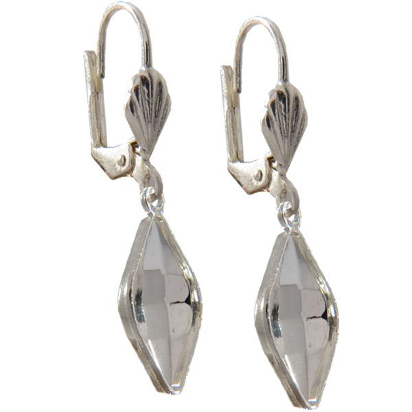 Empty Jewelry Earrings Setting for Dreamtime Crystal 4230 14 x 9 mm. Pair.