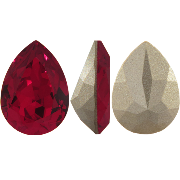 Swarovski 4320 Pear Shaped Fancy Stone Siam 18x13mm