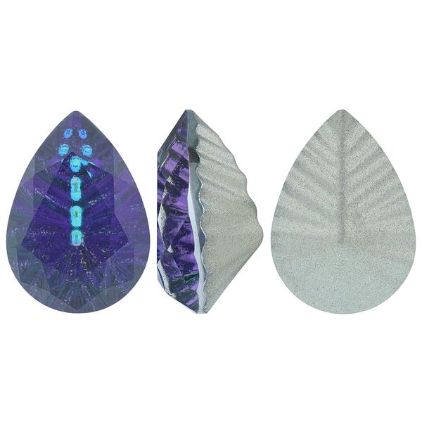 Bling! 4320G Pear Fancy Stone Bermuda Blue 14x10 mm