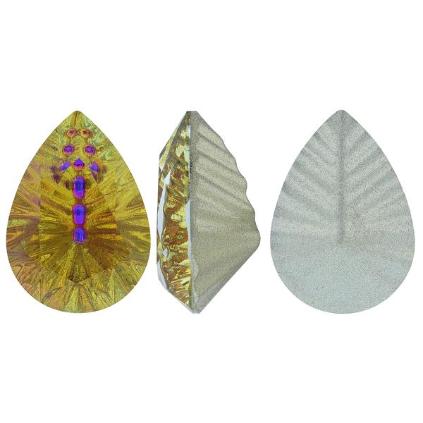 Bling! 4320G Pear Fancy Stone Sunset 14x10 mm