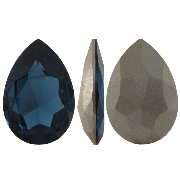 Swarovski 4327 Large Pear Shaped Fancy Stone Montana 30x20mm