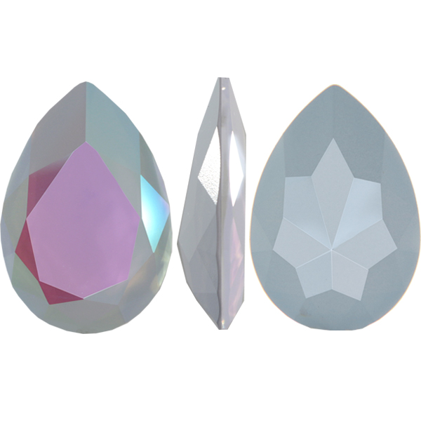 Dreamtime Crystal 4327 Large Pear Shaped Fancy Stone Crystal Powder Blue AB 30x20mm