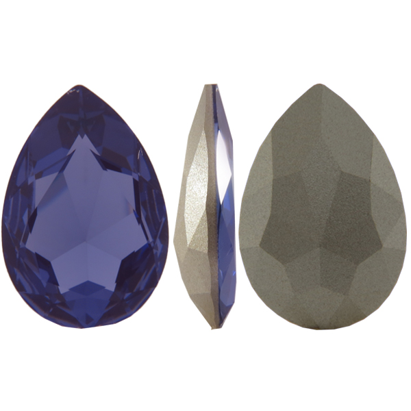 Swarovski 4327 Large Pear Shaped Fancy Stone Tanzanite 30x20mm
