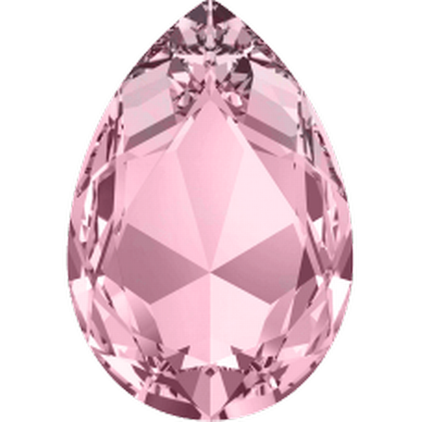Dreamtime Crystal DC 4327 Large Pear Shaped Fancy Stone Light Rose 30x20mm