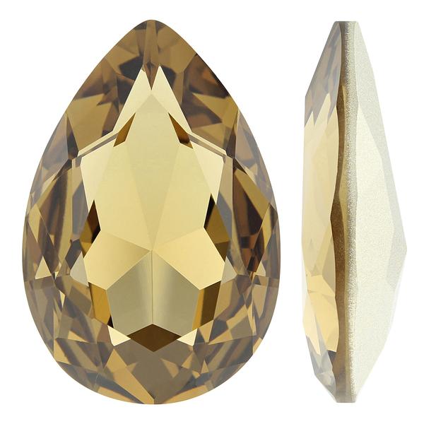 Swarovski 4327 Large Pear Shaped Fancy Stone Light Colorado Topaz 30x20mm