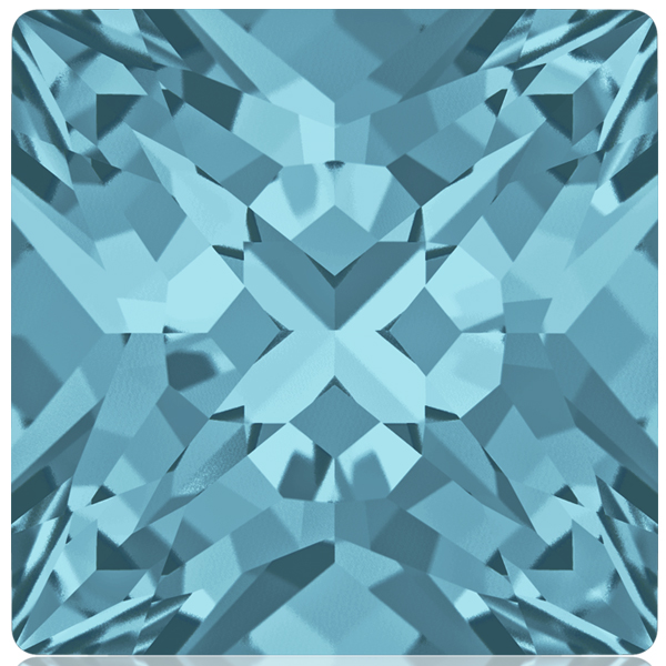 Dreamtime Crystal 4418 Xilion Pointed Square Fancy Stone Aquamarine 8mm