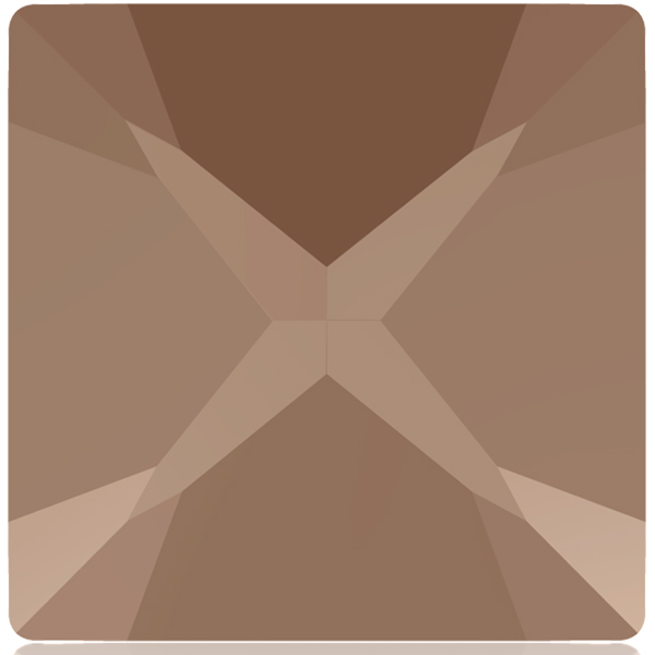 Dreamtime Crystal 4418 Xilion Pointed Square Fancy Stone Crystal Rose Gold 6mm