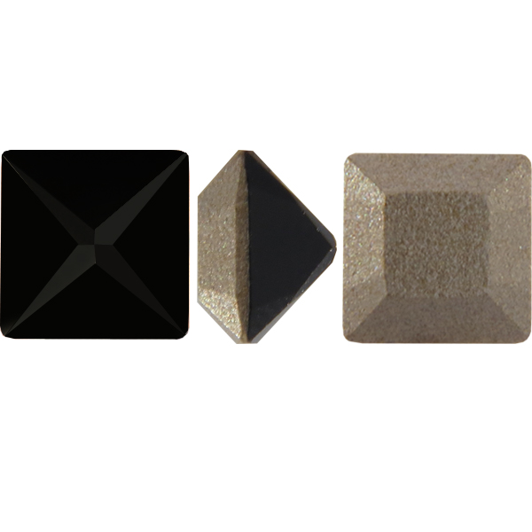 Dreamtime Crystal DC 4428 Square Rhinestones 6mm Jet "V"