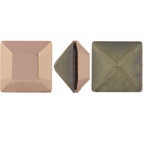Dreamtime Crystal DC 4428 Square Fancy Stone Crystal Rose Gold 4mm